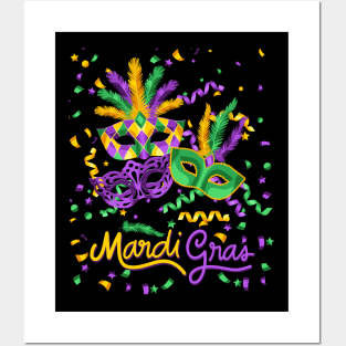 Mardi Gras Masquerade Mask Bead Parade Women Men Kids Posters and Art